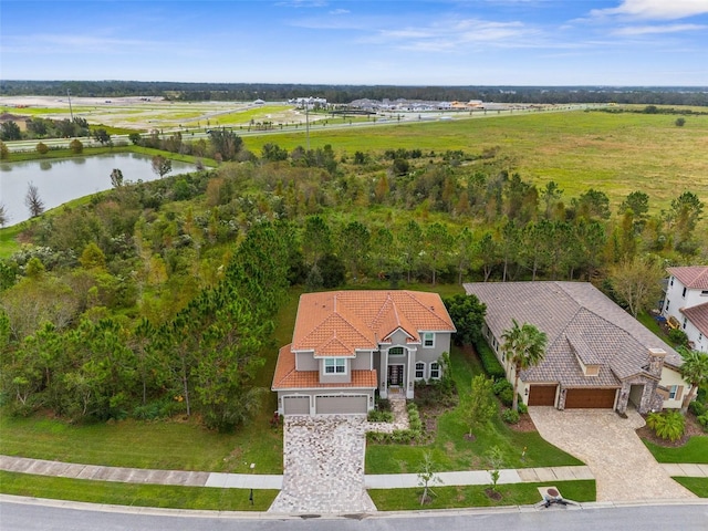 32924 Estate Garden Dr, Wesley Chapel, FL 33545 - bird's eye view with a water view
