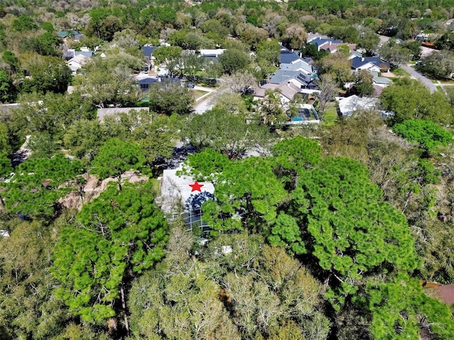 bird's eye view with a residential view