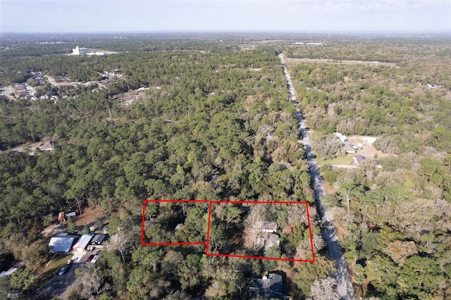 aerial view with a view of trees