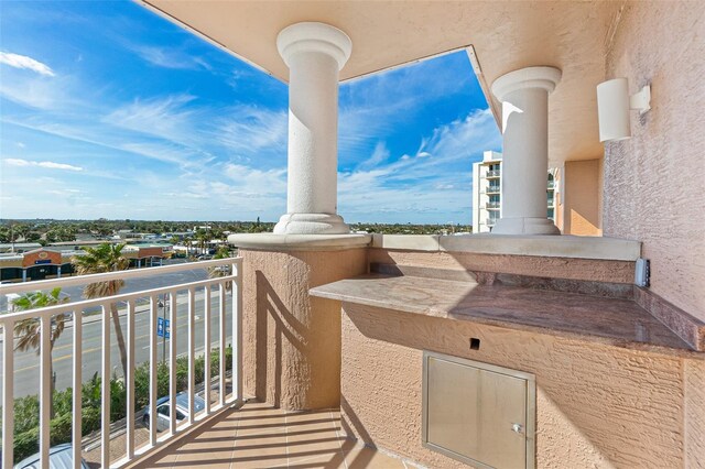 view of balcony