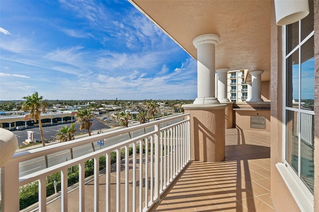 view of balcony