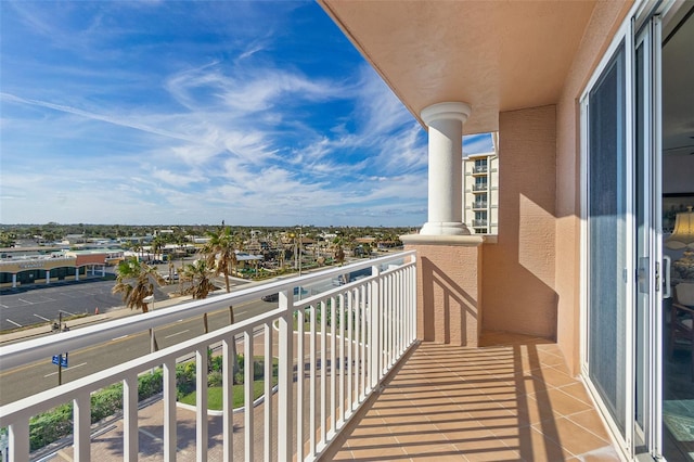 view of balcony