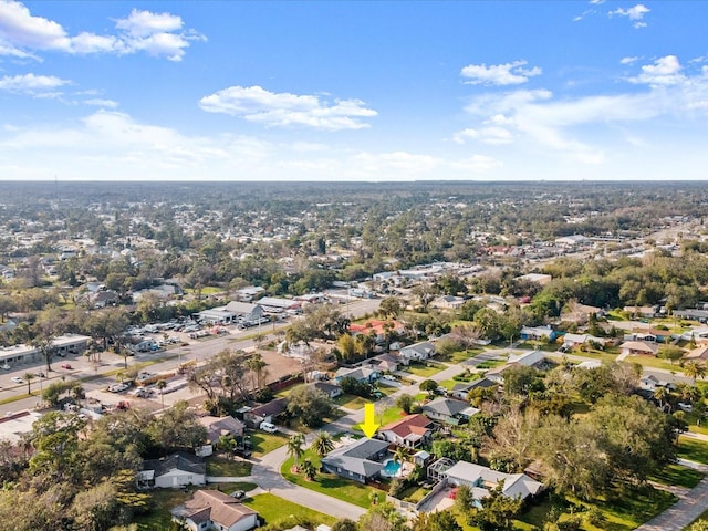 birds eye view of property featuring a residential view