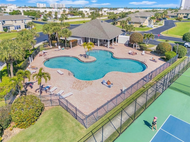 3691 Titanic Cir, Melbourne, FL 32903 - community pool featuring a patio area