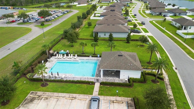 bird's eye view featuring a residential view