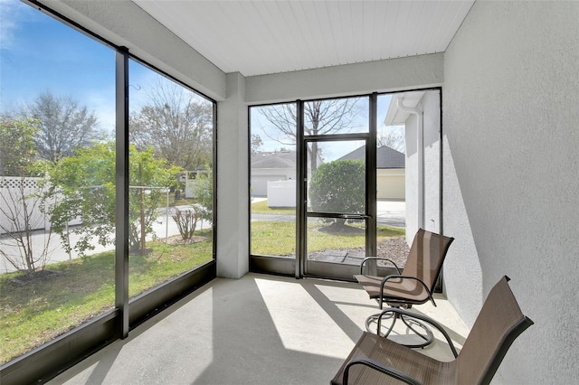 view of sunroom / solarium