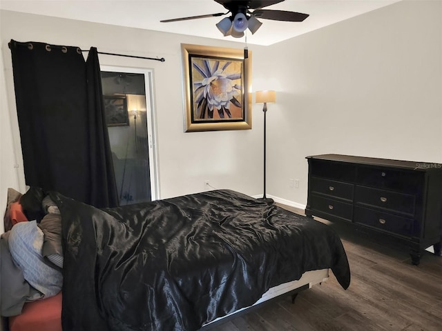1118 Meditation Loop, Port Orange, FL 32129 - bedroom with wood finished floors, baseboards, and ceiling fan