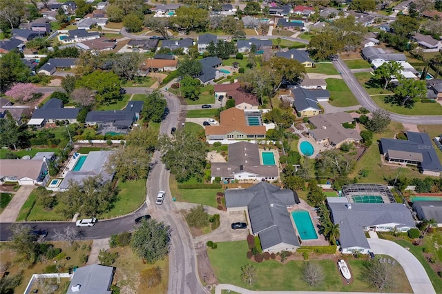 bird's eye view featuring a residential view