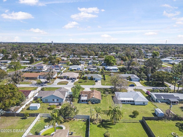 aerial view featuring a residential view