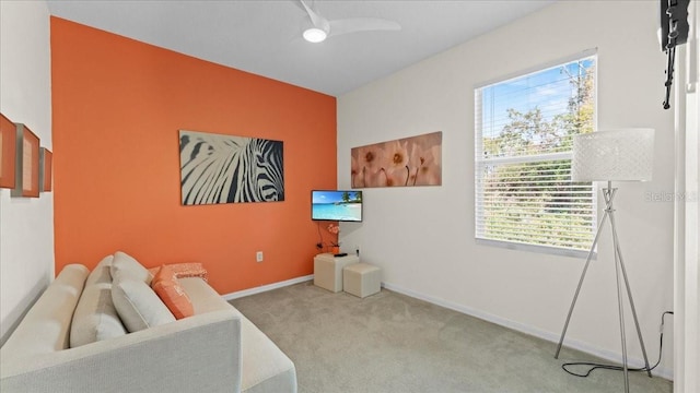 bedroom featuring baseboards and carpet floors