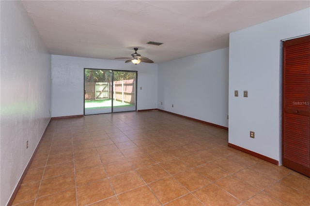 3960 Willow Trail Run Unit 45, Port Orange, FL 32127 - empty room with ceiling fan and baseboards