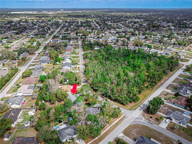 aerial view featuring a residential view