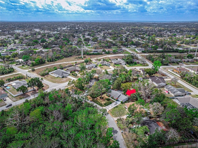 drone / aerial view with a residential view