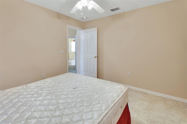 1491 W Silver Hammock, Deland, FL 32720 - bedroom featuring carpet flooring, baseboards, and ceiling fan