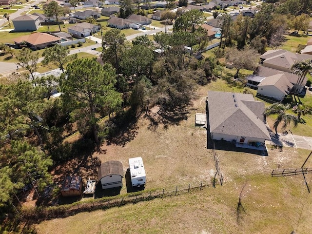 drone / aerial view with a residential view