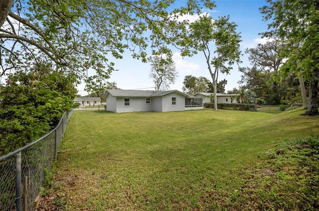 1986 Big Oak Dr, South Daytona, FL 32119 - view of yard featuring a fenced backyard