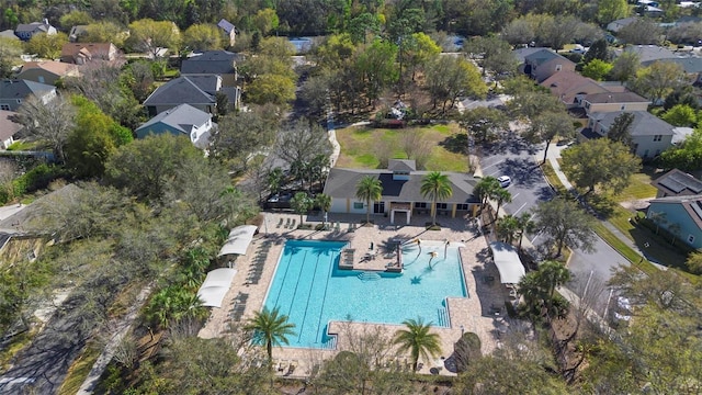 birds eye view of property featuring a residential view