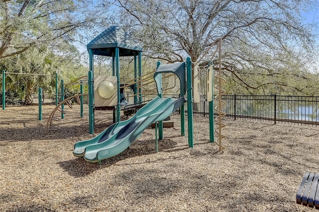 community playground with fence