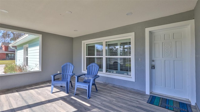 exterior space featuring stucco siding