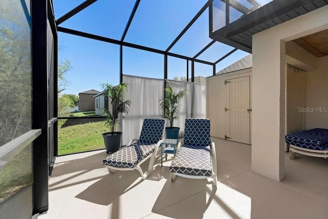 view of sunroom / solarium