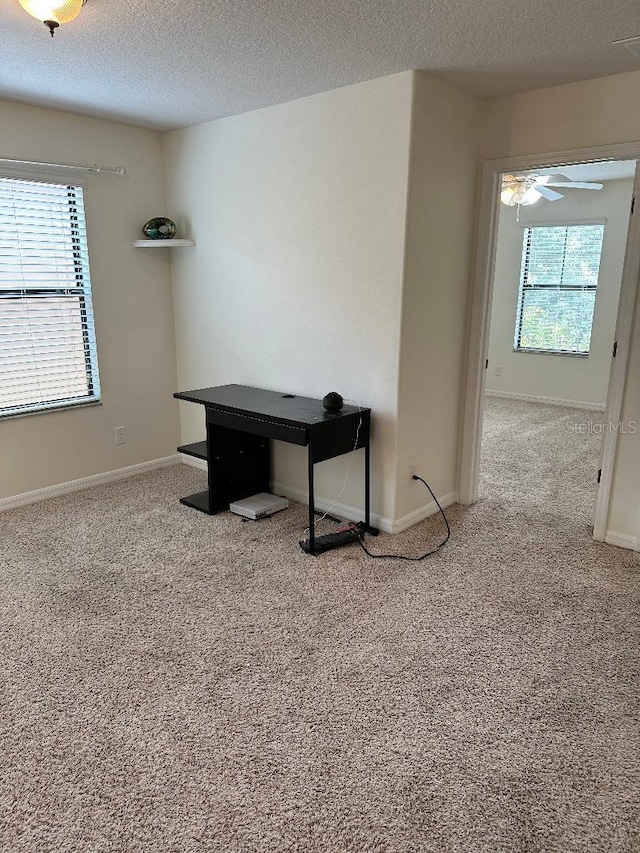 1812 Leather Fern Dr, Ocoee, FL 34761 - carpeted empty room with a textured ceiling and baseboards