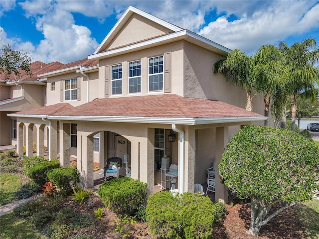 view of front of house with stucco siding