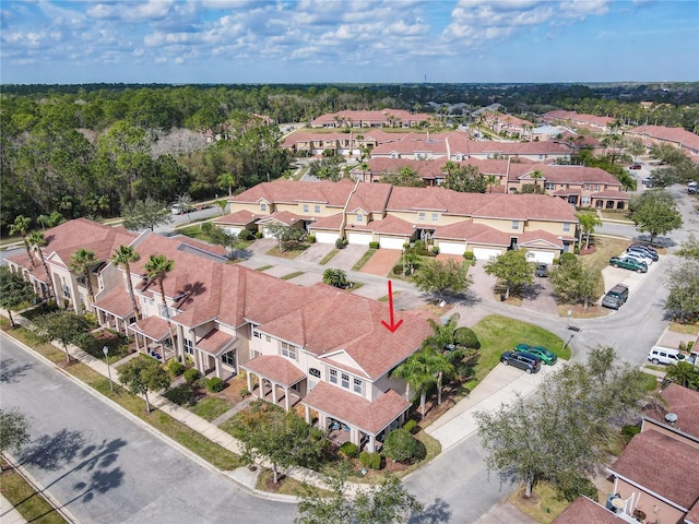 birds eye view of property featuring a residential view