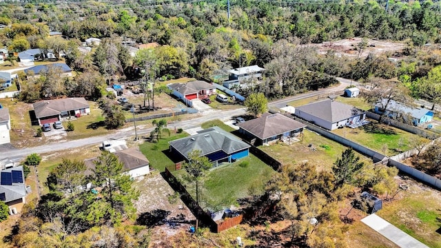 aerial view featuring a residential view