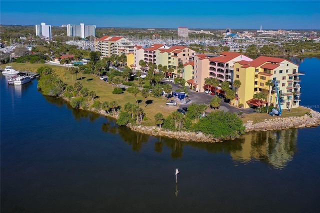 732 Marina Point Dr Unit 7320, Daytona Beach, FL 32114 - aerial view with a water view and a city view