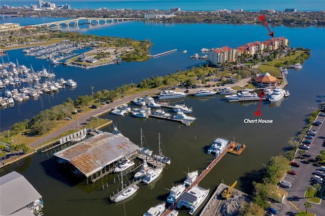 732 Marina Point Dr Unit 7320, Daytona Beach, FL 32114 - aerial view featuring a water view