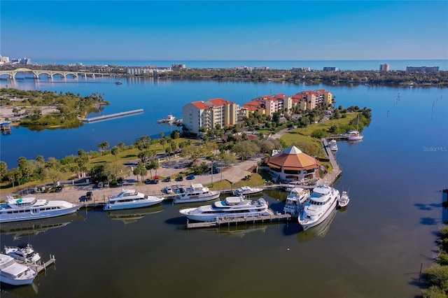 732 Marina Point Dr Unit 7320, Daytona Beach, FL 32114 - birds eye view of property with a water view