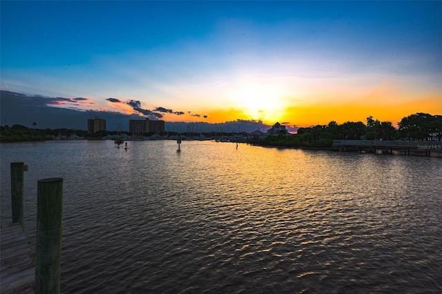732 Marina Point Dr Unit 7320, Daytona Beach, FL 32114 - water view with a dock