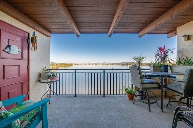 732 Marina Point Dr Unit 7320, Daytona Beach, FL 32114 - balcony with a water view