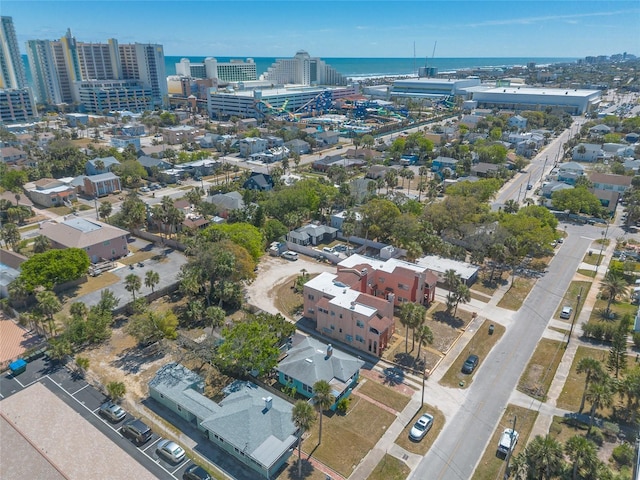 bird's eye view with a view of city