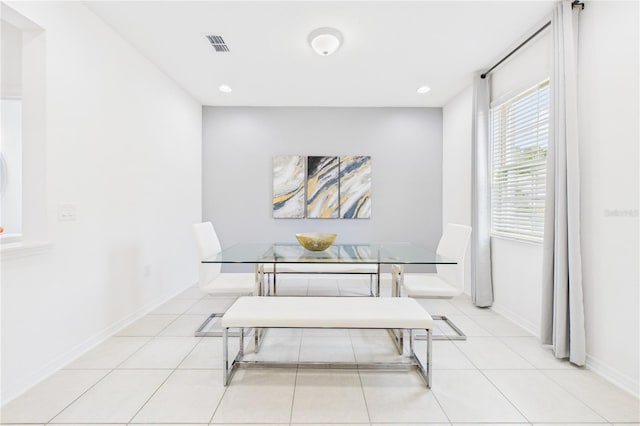2090 Prairie Sage Ln, Longwood, FL 32750 - dining space featuring baseboards, visible vents, recessed lighting, and light tile patterned floors