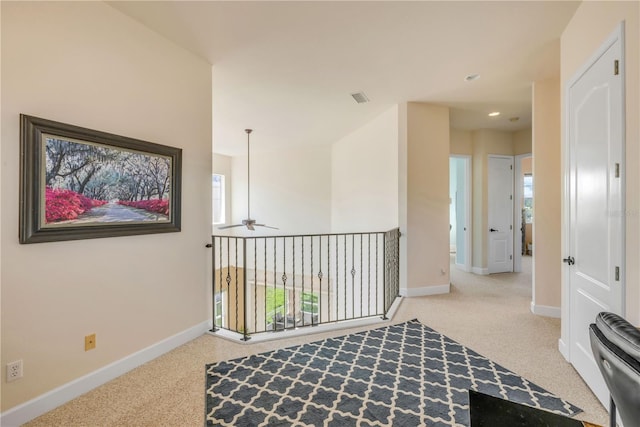 3145 Connemara Dr, Ormond Beach, FL 32174 - corridor with carpet floors and recessed lighting