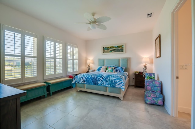 418 Aquamarine Way, Daytona Beach, FL 32124 - bedroom with ceiling fan and visible vents