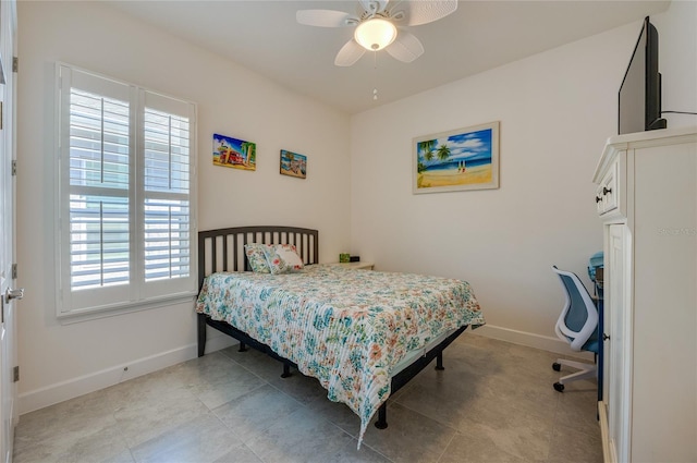 418 Aquamarine Way, Daytona Beach, FL 32124 - bedroom featuring a ceiling fan and baseboards