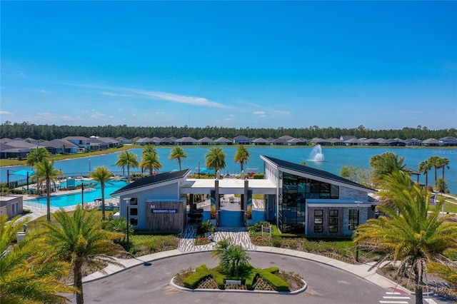 418 Aquamarine Way, Daytona Beach, FL 32124 - exterior space featuring a water view and a residential view