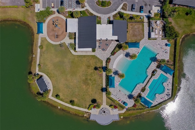 418 Aquamarine Way, Daytona Beach, FL 32124 - aerial view featuring a water view