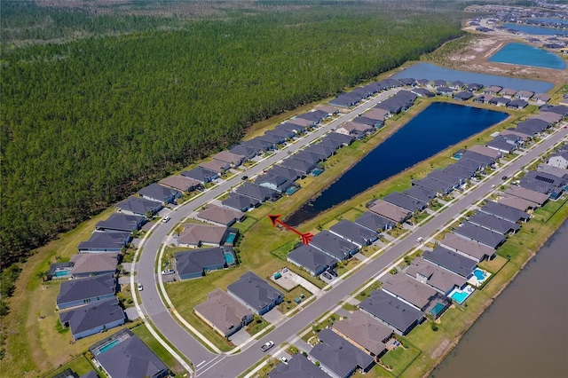 418 Aquamarine Way, Daytona Beach, FL 32124 - bird's eye view featuring a residential view and a water view
