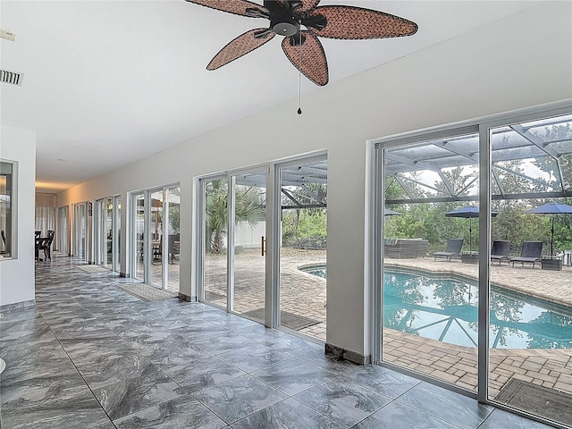 1578 Stone Trl, Deltona, FL 32725 - outdoor pool with a ceiling fan