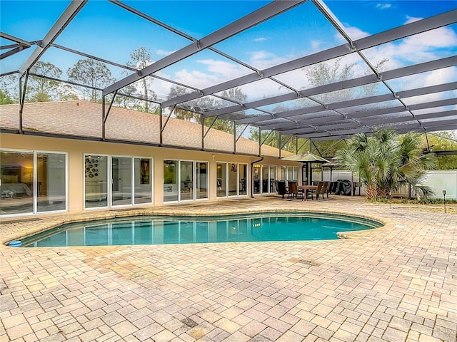 1578 Stone Trl, Deltona, FL 32725 - outdoor pool featuring a patio area and a lanai