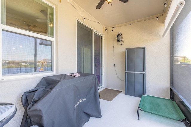 3128 Crab Trap Dr, New Smyrna Beach, FL 32168 - view of patio with a ceiling fan