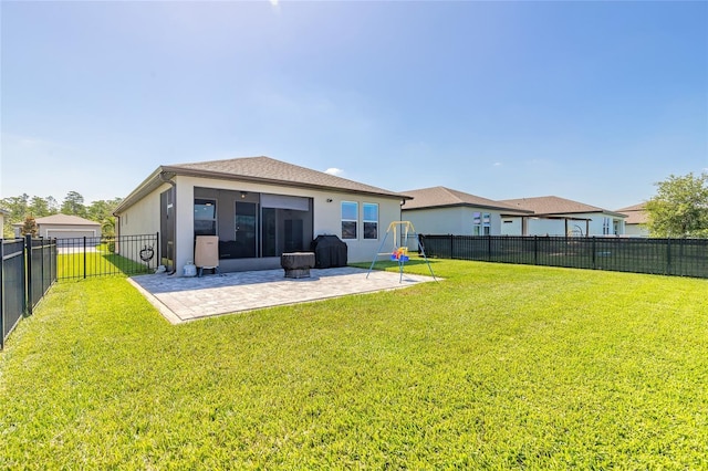 3128 Crab Trap Dr, New Smyrna Beach, FL 32168 - back of house featuring a patio area and stucco siding