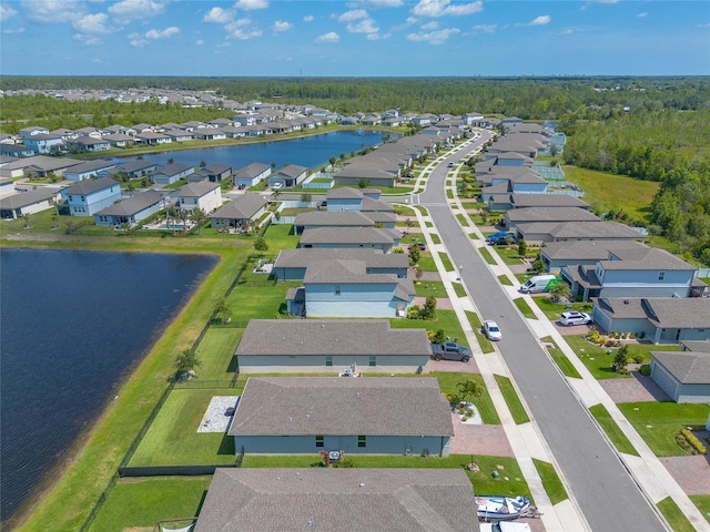 3128 Crab Trap Dr, New Smyrna Beach, FL 32168 - aerial perspective of suburban area with a nearby body of water