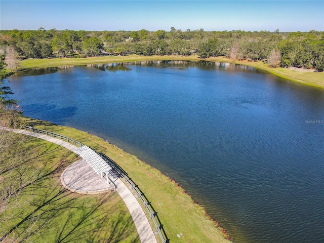425 Wedgeworth Ln, Deland, FL 32724 - drone / aerial view with a water view