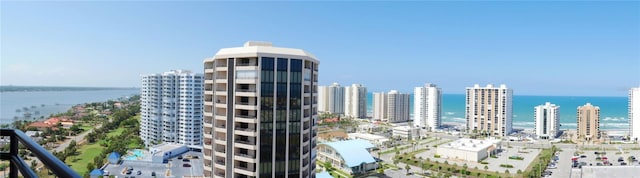 property's view of city with a water view