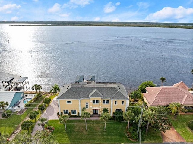 3310 John Anderson Dr, Ormond Beach, FL 32176 - bird's eye view featuring a water view