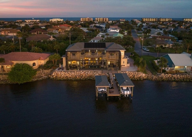 3310 John Anderson Dr, Ormond Beach, FL 32176 - drone / aerial view with a water view